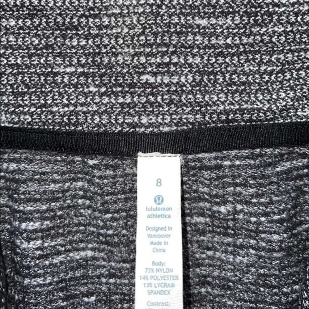 Lululemon Black & Gray Be‎ Present Athletic Zip Jacket
